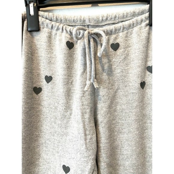 New Chaser Tiny Heart Joggers in Heather Grey - Picture 7 of 12